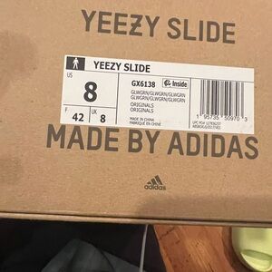 Yeezy slides light green